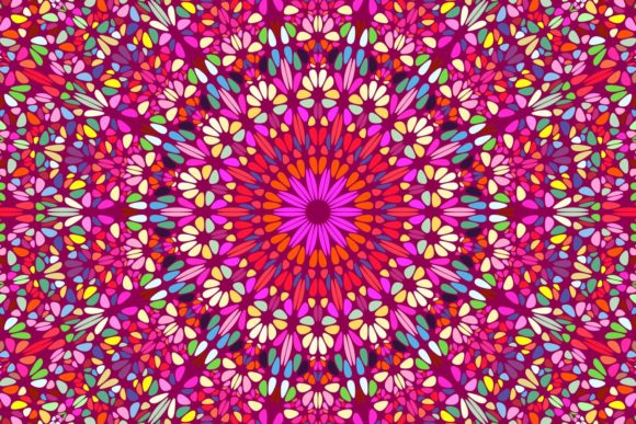 Download Floral Mosaic Mandala Background - Mosaic mandala Collection