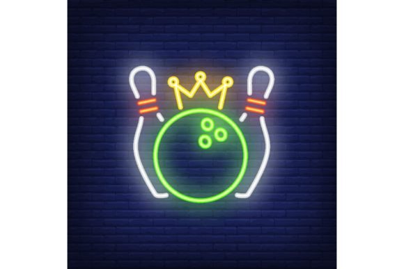 Download Bowling Competition Neon Sign. Bowling P - Premium Resources