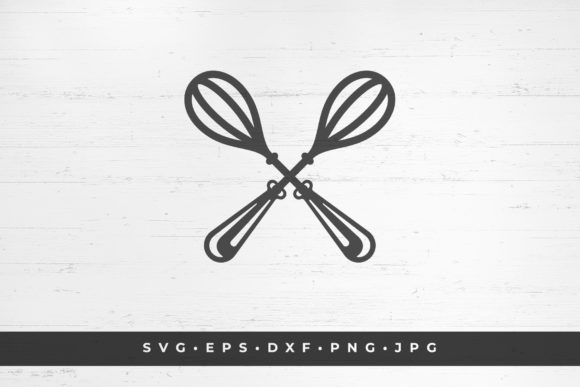 Download Two Crossed Wire Whisk Silhouette - Silhouette Collection